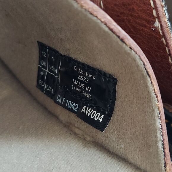 Dr. Martens 8B72 Brown Leather Slides Sandals Sz 13 - Picture 6 of 12